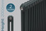 CT2-2000-A-TH - Classic Anthracite 2 Column Radiator H2000 X W490 CT2-2000-A-TH - Classic Anthracite 2 Column Radiator H2000 X W490